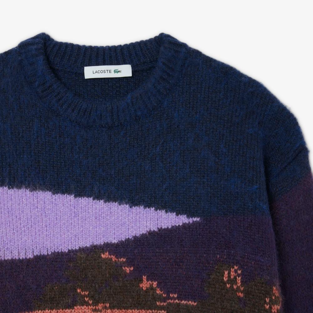 Lacoste Women's Landscape Crew Neck Sweater AF4157-55NADI
