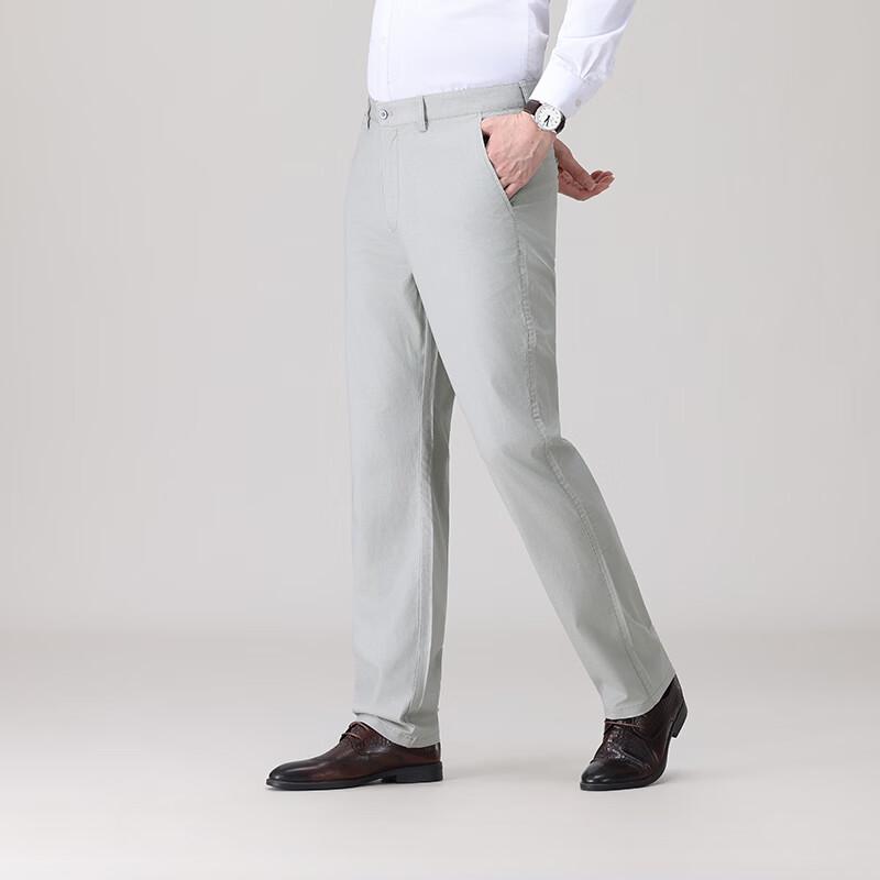 Firstview Men s Tencel-Linen Straight-Leg Casual Pants FX1056 44