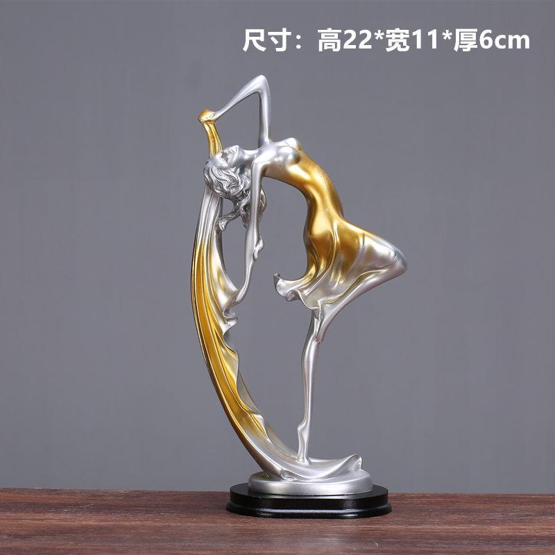 

Elegant European Dancing Girl Figurine Fashion Home Decor Birthday Gift Handcrafted Ornament