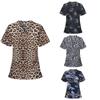Women Short Sleeve V-neck Tops Working   Blouse
