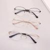 High-End Oval Gold Wire Eyeglass Frames for Women - Stylish Prescription-Ready