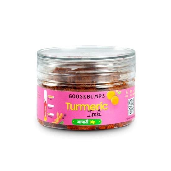 

Goosebumps Turmeric Imli Achaari Dip | Preservative and Additive Free Dip - 125 GMS 125GM