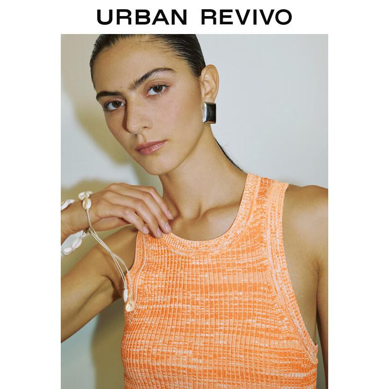 UR 2025 Damen Casual Ärmellos Rundhals Stricktop