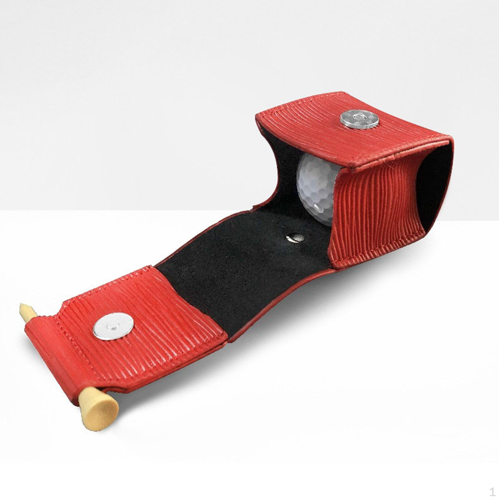 

Golf Ball Bag, with Loop Buckle Storage Pocket for Family Holding Balls червоний