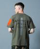 AVIREX REMODEL DESIGN CREW NECK T-SHIRT L Olive