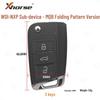 VVDI-NXP Sub-key for Volkswagen Golf 7 MQB Folding Pattern Type Smart Card Generation