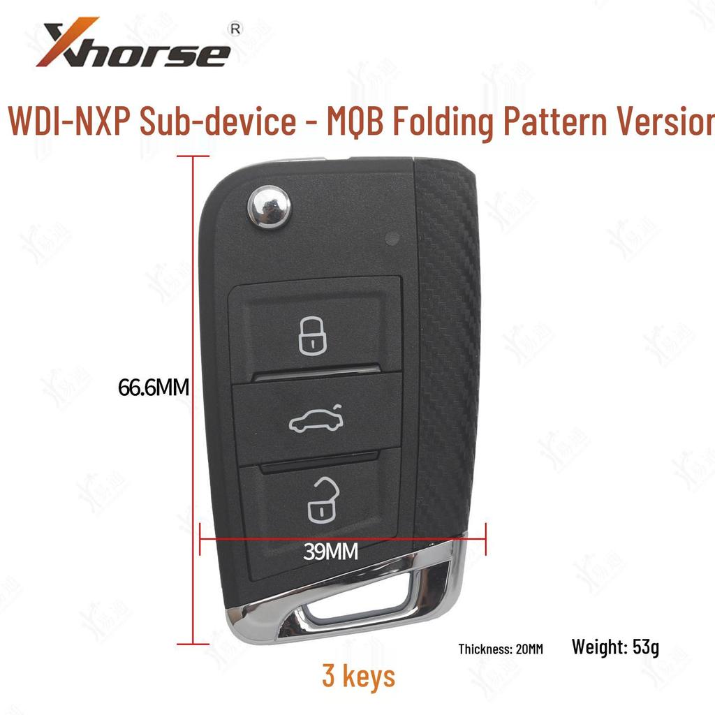 VVDI-NXP Sub-key for Volkswagen Golf 7 MQB Folding Pattern Type Smart Card Generation