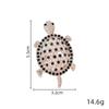 Vintage Rhinestone Cute Cartoon Turtle Animal Brooches For Women Men Coat Clothing Accessories Brooch Pins Party Jewelry Gifts