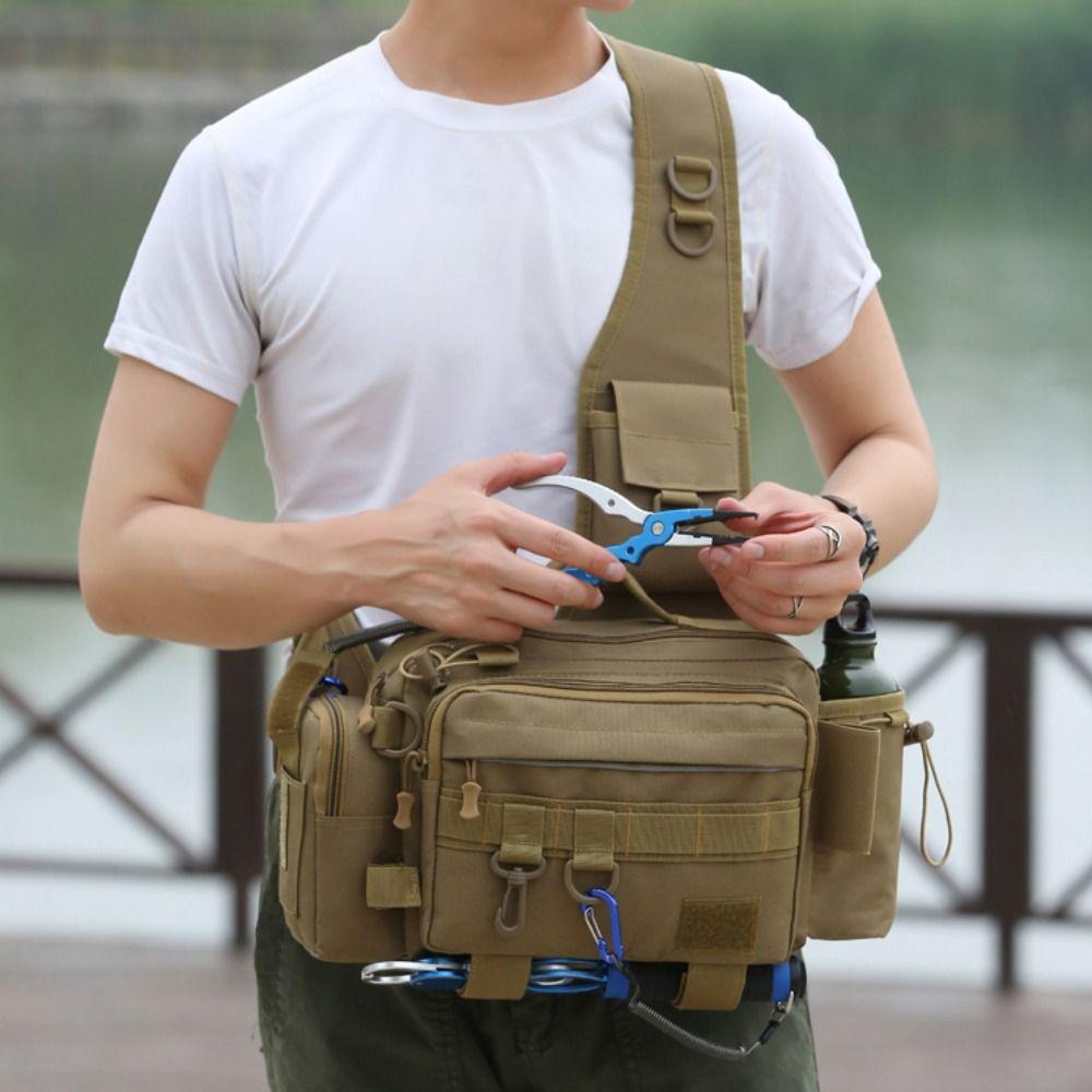 Waist Fanny Fishing Lure Backpack Waterproof Fishing Rod Lure Bag  Outdoor Camping