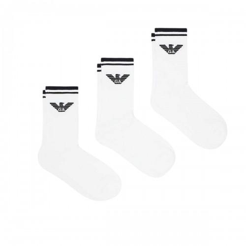 Emporio Armani EA7 Mens Eagle Logo Crew Socks (Pack of 3)