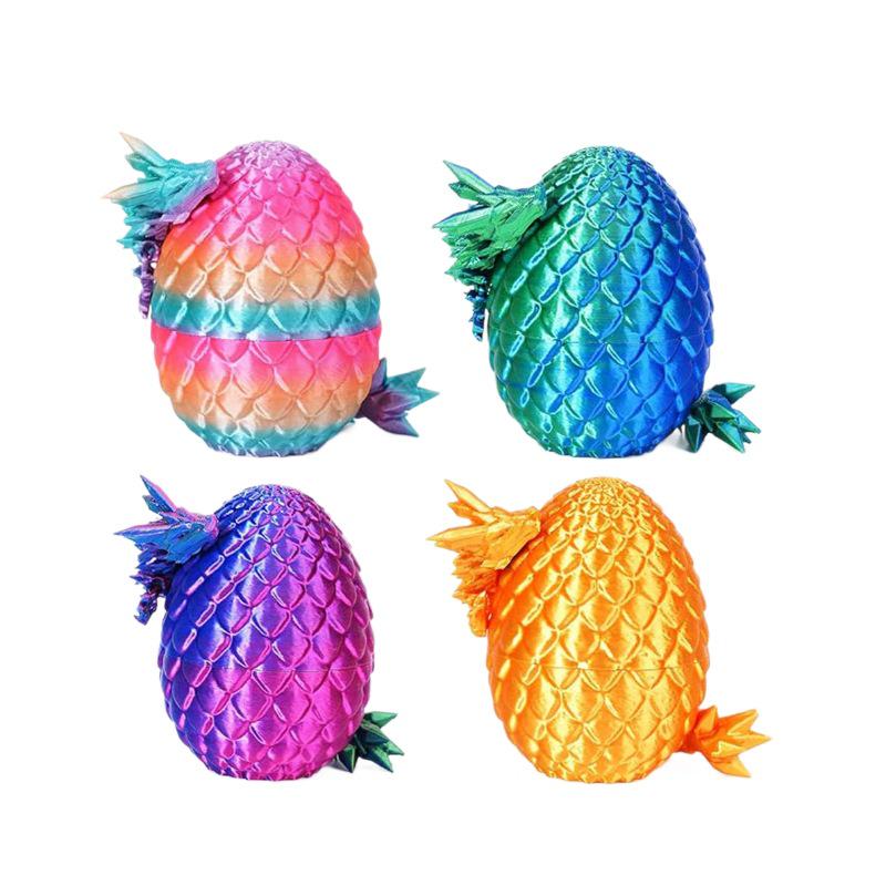 3D Printed Dragon Egg Ornament - Trendy Children's Toy Set