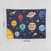 Cartoon Solar System Tapestry for Kids Boys Girls,Cute Outer Space Planet Universe Galaxy Print Tapestry Wall Hanging Home Décor