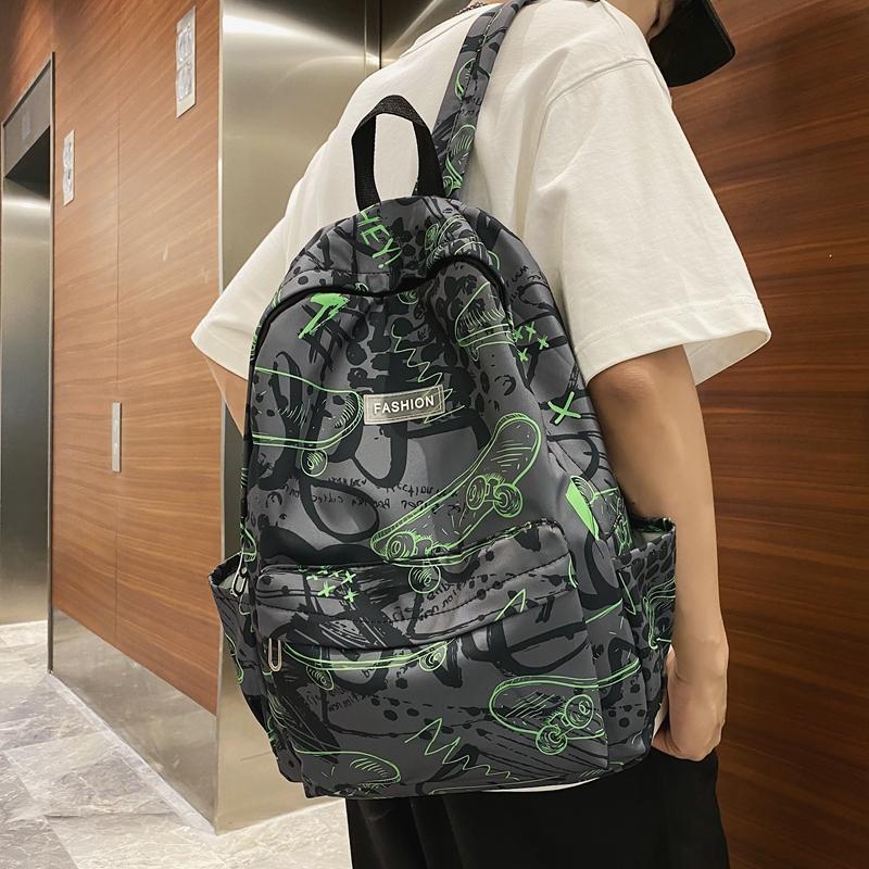 Мужской рюкзак с принтом граффити для женщин — фото 5