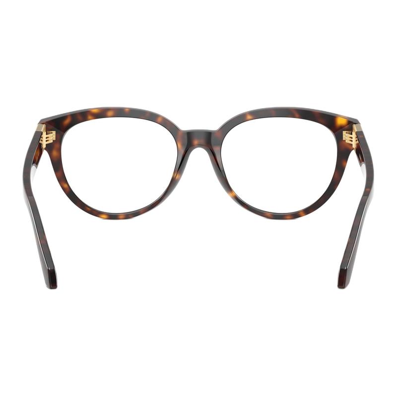 Versace Brand logo design, plate, square, optical glasses, same style for men and women, tortoiseshell color 0VE3384F-108-Tortoiseshell 53