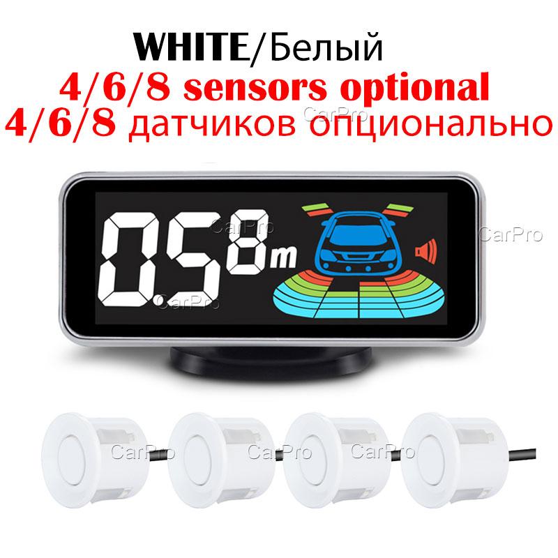 Multiple Radar Parking Sensor Kit Backlight Parktronic LED Display System Backup Monitor Detector Assistant