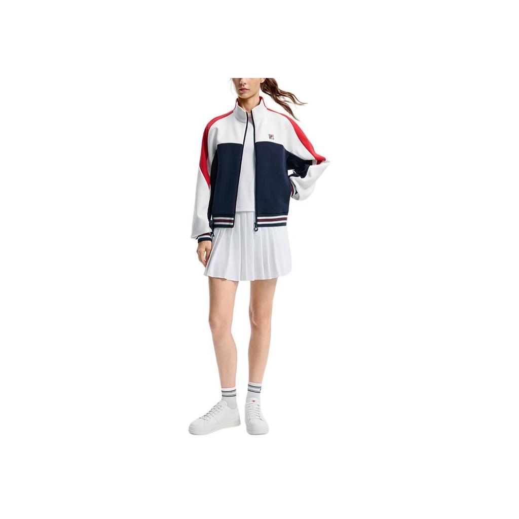 Fila Moda Tenisowa Kurtka Sportowa Casualowa Damska Kurtka Błękitna A11W543516FBU
