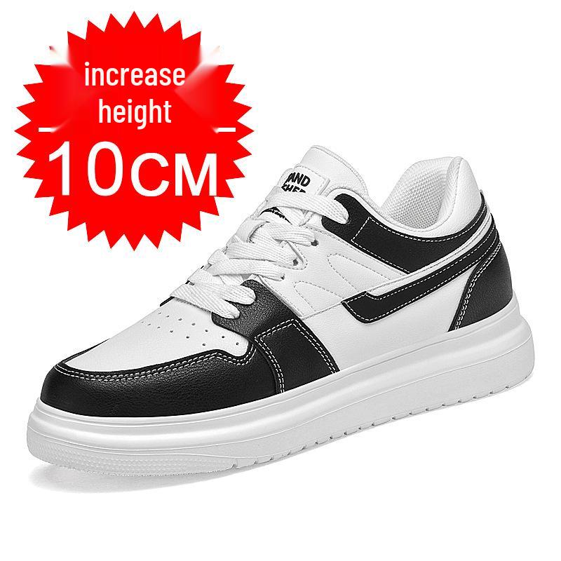Herren Casual Herbst Höhensteigernde Sneaker - Atmungsaktive, Dicke Sohle Skate Schuhe mit 10cm Erhöhung 38 red