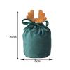 Christmas Candy Bags Santa Present Bags Velvet Deer Bags Decorative Charm