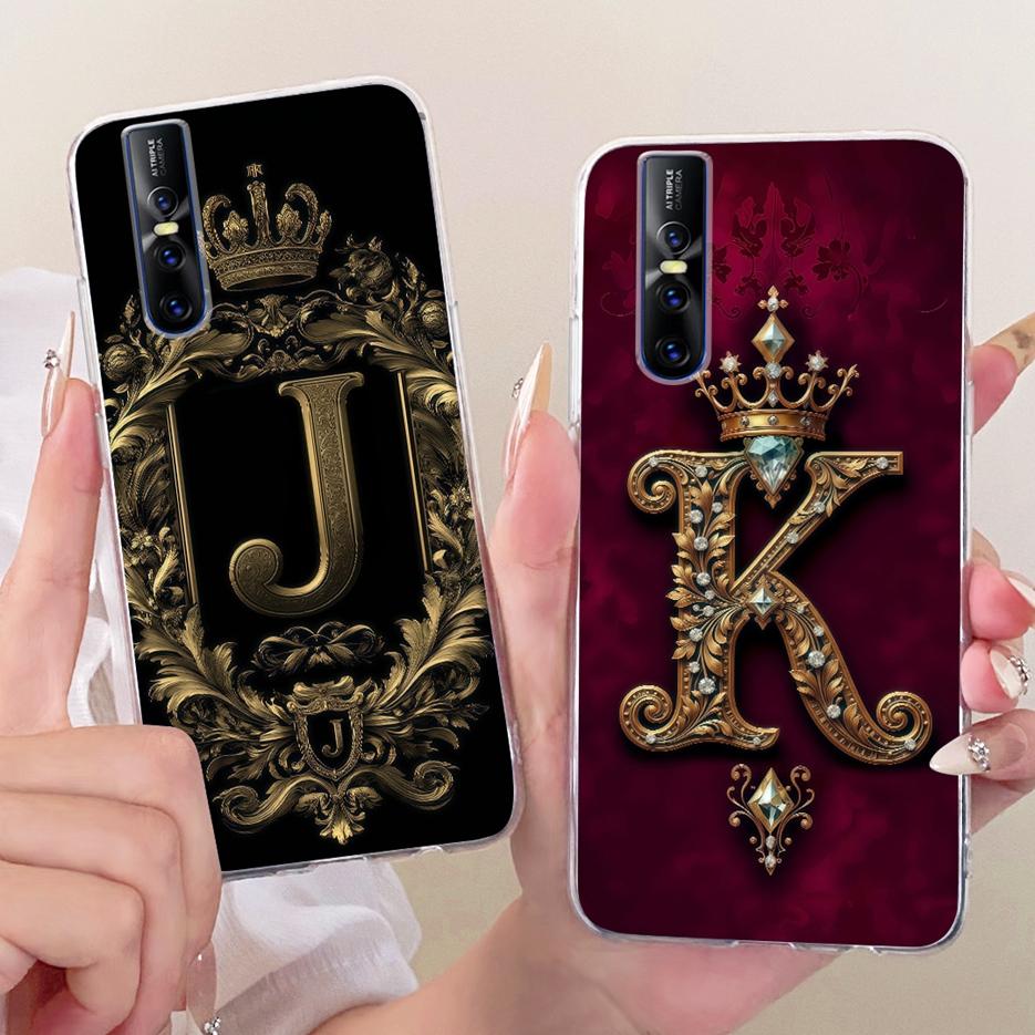 For Vivo V15 Pro Case 1818 Luxury Crown Letters Cover Soft Silicone Phone Case For Vivo V15 V 15 VivoV15 Pro V15Pro Fundas Coque