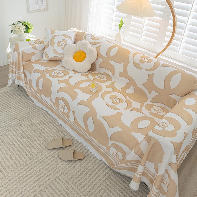 מזרון קיץ קריר משי קר דוגמת זברה קיץ כרית ספה נורדית יוקרתית קלה קיץ כיסוי ספה אוניברסלי מקיף מלא שמיכה