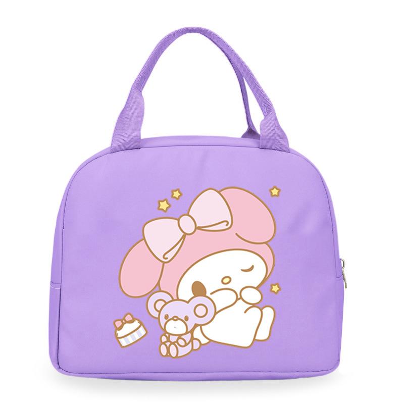 Melody cute cartoon print student lunch bag high value work commute leisure handbag