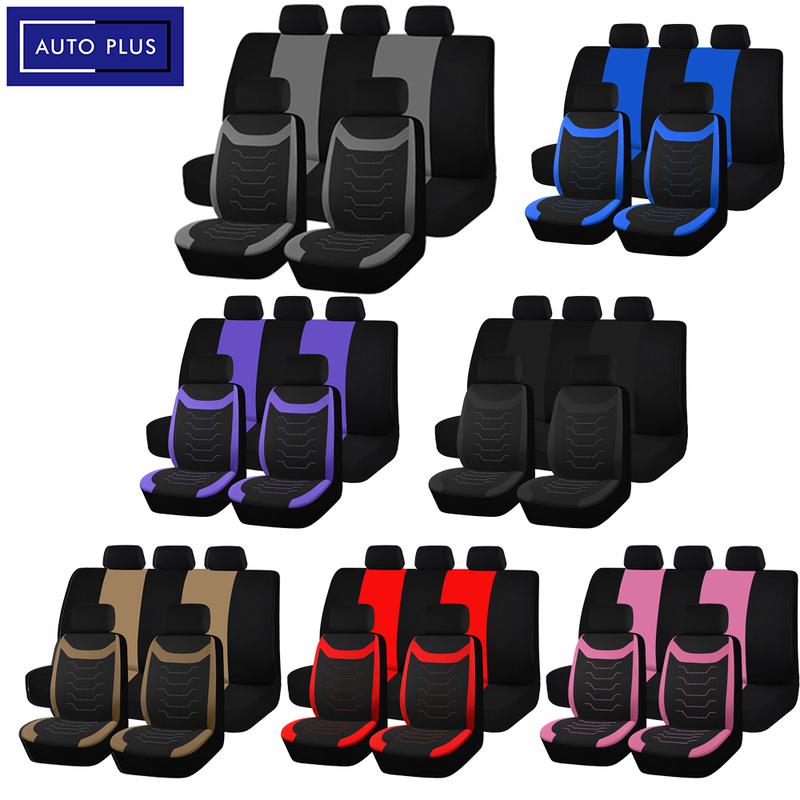 Universal Size Concave Embroidery Car Seat Covers Fit For Most Car SUV Truck Car Accessories Interior With Airbag Compatible