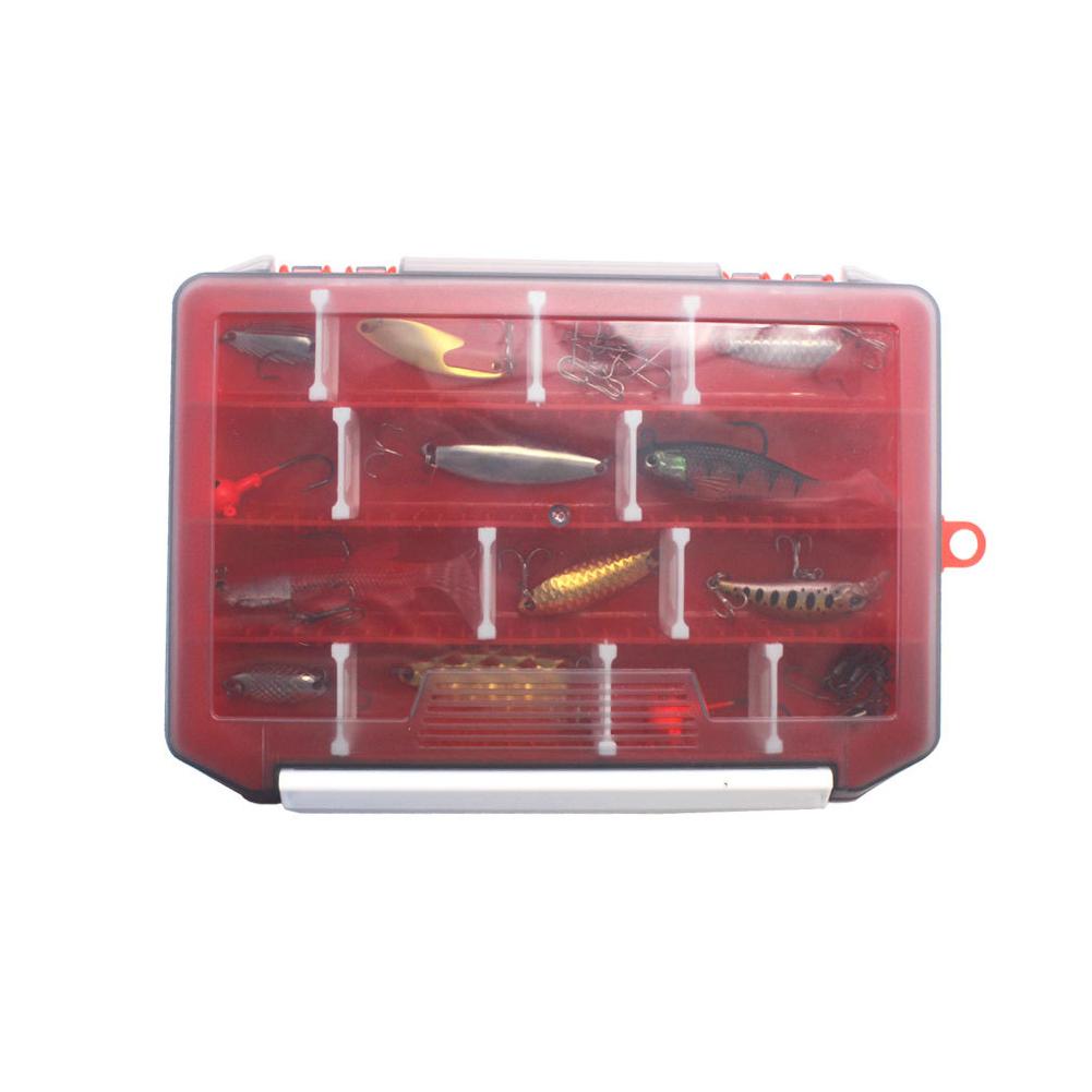 Colorful Single  Layer  Insert  Bait  Box Lure Storage Tool With Insert Function Fishing Accessories Store Boxes Fishing Tackle