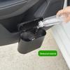 Portable Hanging Car Trash Can and Storage Organizer with Flip-Top Lid