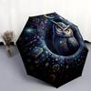 1 PC Automatic Folding Umbrella - Cartoon Pattern, Portable & Foldable Design with 8 Ribs, Christmas Birthday Gifts