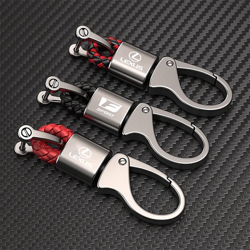 Car Dedicated KeyChain Ring Auto Logo Key Pendant Accessories For Lexus F SPORT ES RX NX LS UX LM LX GX LC RZ IS CT GS RC HS LBX