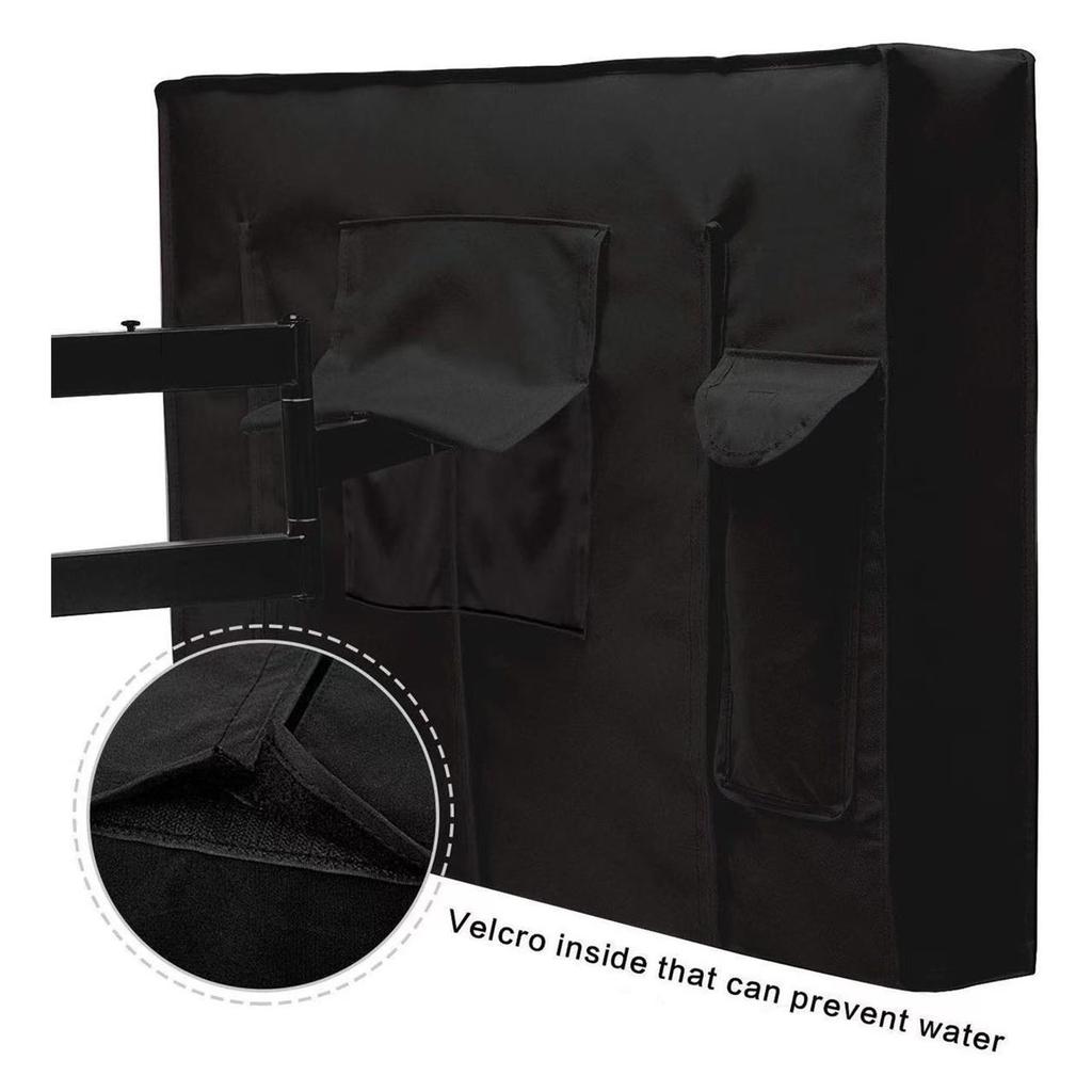 Heavy Duty 600D Oxford Cloth TVs Cover TV Protectors Enclosure Cloth For Outdoor Use Sunproof And Waterproof Design