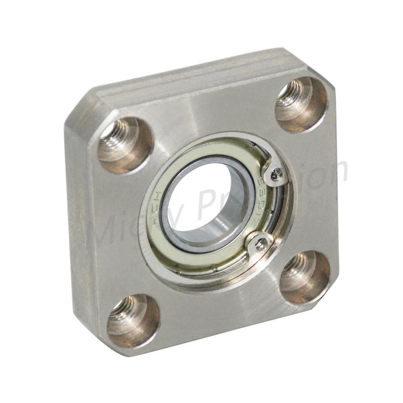 Inlay Retaining Ring Type Square Flange Bearing with Housing Bearing seat assembly Aluminum Carbon Steel Nickel diameter 3-50mm