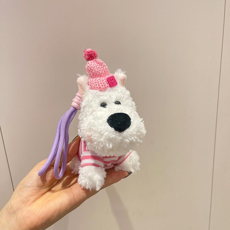 Puppy pendant plush toy dog doll keychain scribbled dog pendant
