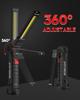 COB LED Flashlight USB Rechargeable Portable Work Light Magnetic Lanterna Hanging Lamp with Built-in Battery Camping Torch