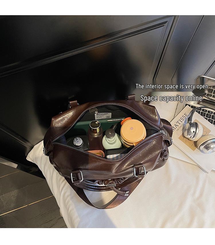 Grenzüberschreitende Plissee-Tragetasche: Modische vielseitige Umhänge- & Crossbody-Tasche im College-Stil