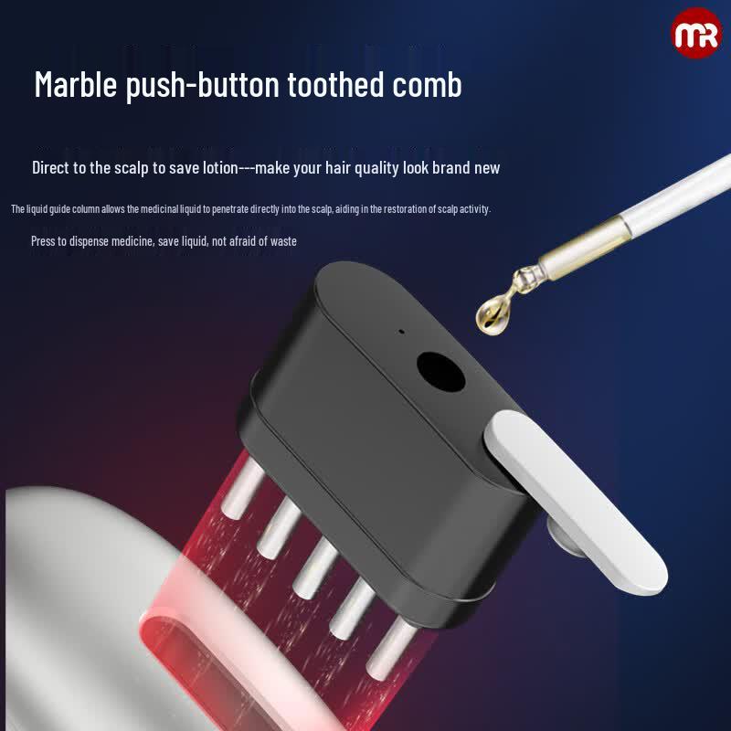 Morphyrichards Red & Blue Light Vibration Scalp Massager Comb MF3108pro CN Plug (adapter Included)