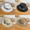 Vintage Style Ladies Sun Hat With Breathable Polyester And Adjustable Fit For Outdoors