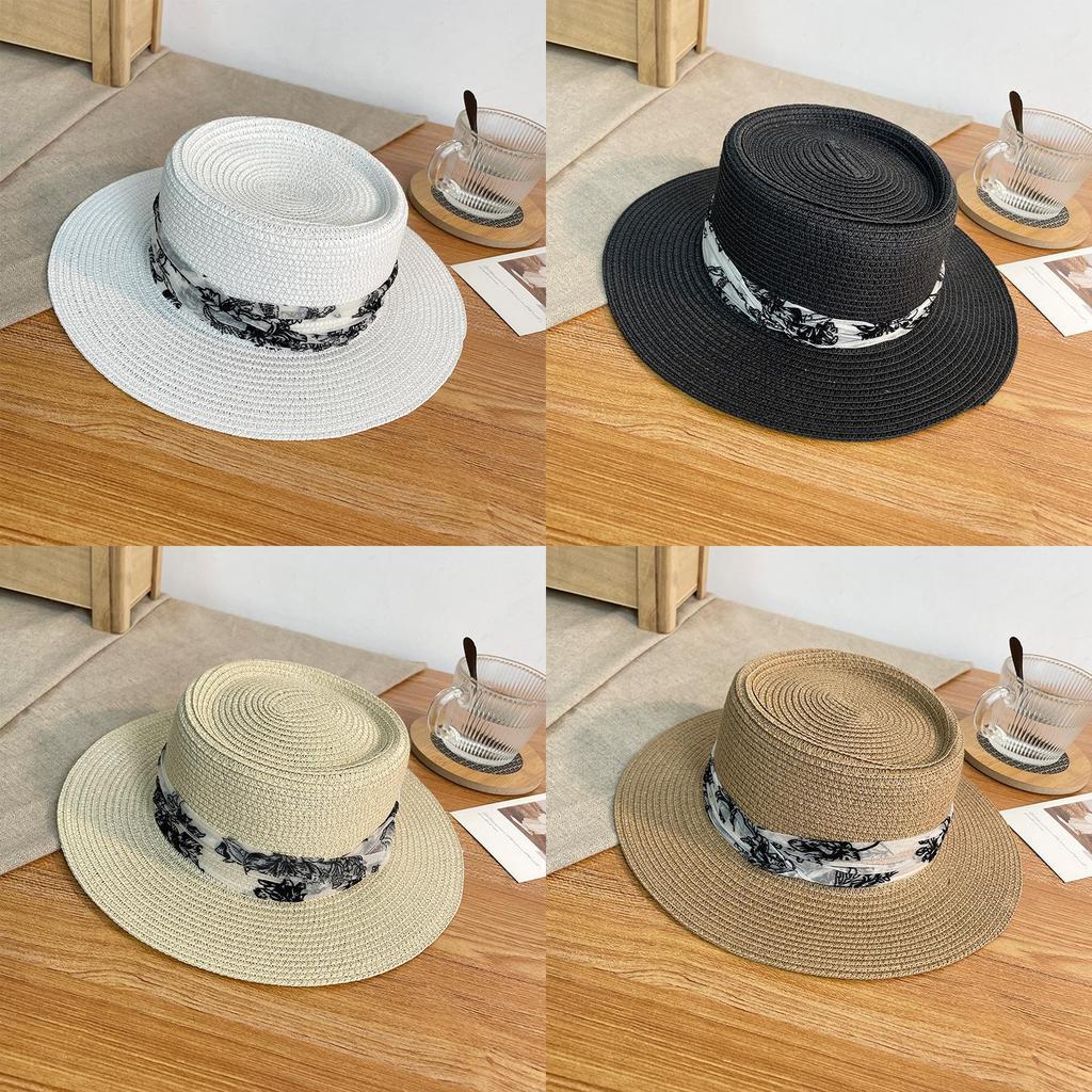Vintage Style Ladies Sun Hat With Breathable Polyester And Adjustable Fit For Outdoors
