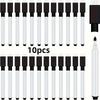 10 Stück Whiteboard-Marker mit Pinselspitze - Sanftes Schreiben & Leicht zu reinigen, Perfekt für Klassenzimmer- und Bürobedarf