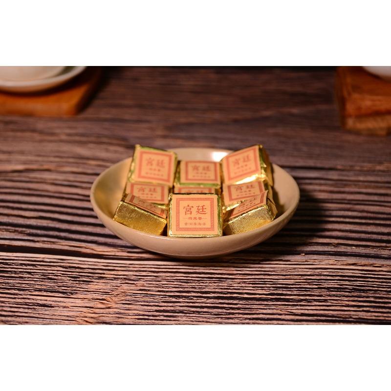 Юньнань Цзиньдянь Маленький квадратный кирпич Черный чай Листья клейкого ароматного — фото 7