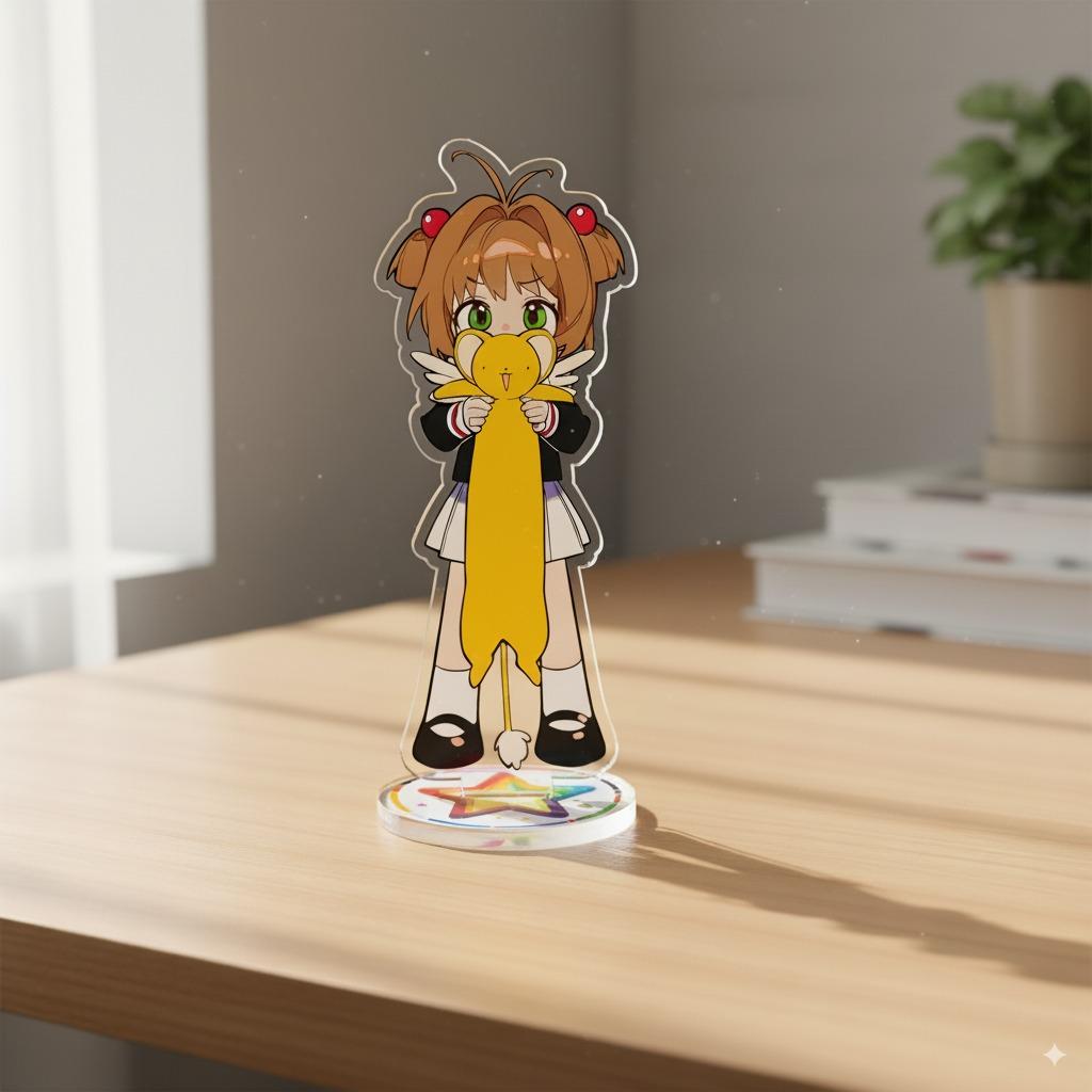 Anime Derived Card Captor Sakura Peripherals: Acrylic Standees Model, Sakura Kinomoto-Tomoyo-Daidouji Desktop Decoration Gifts