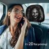 Ghost Headrest Covers 2-Piece Spooky Washable Halloween Decor Halloween Face Seat Headrest Protectors For Truck Rv Suv