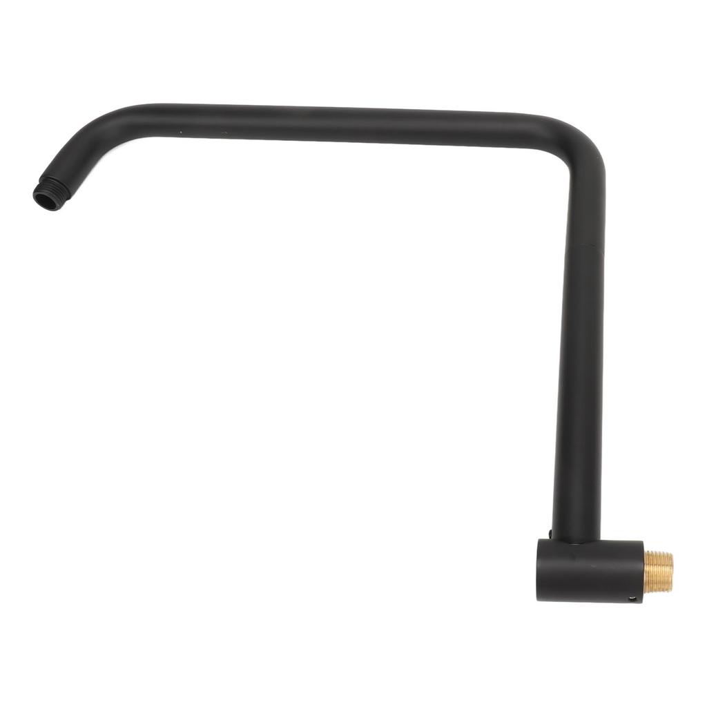 Duschkopfverlängerung mit Flansch S-förmiger Duscharm Wandhalterung Drehbare Edelstahldusche