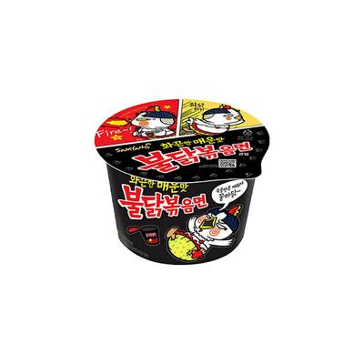 Samyang Hot Chicken Flavor Ramen Noodles σε μεγάλο φλιτζάνι 105γρ (2 Διαφορετικές Ποσότητες)