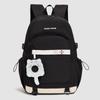 Cute Pink School Backpack with Front Pocket Casual Daypack for Girls Students Daily Use
