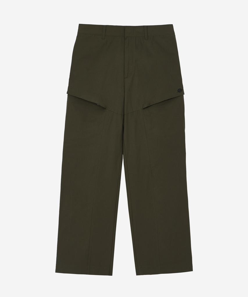 Kallapataleu Cn Wide Ankle Zipped Cargo Pants - Khaki
