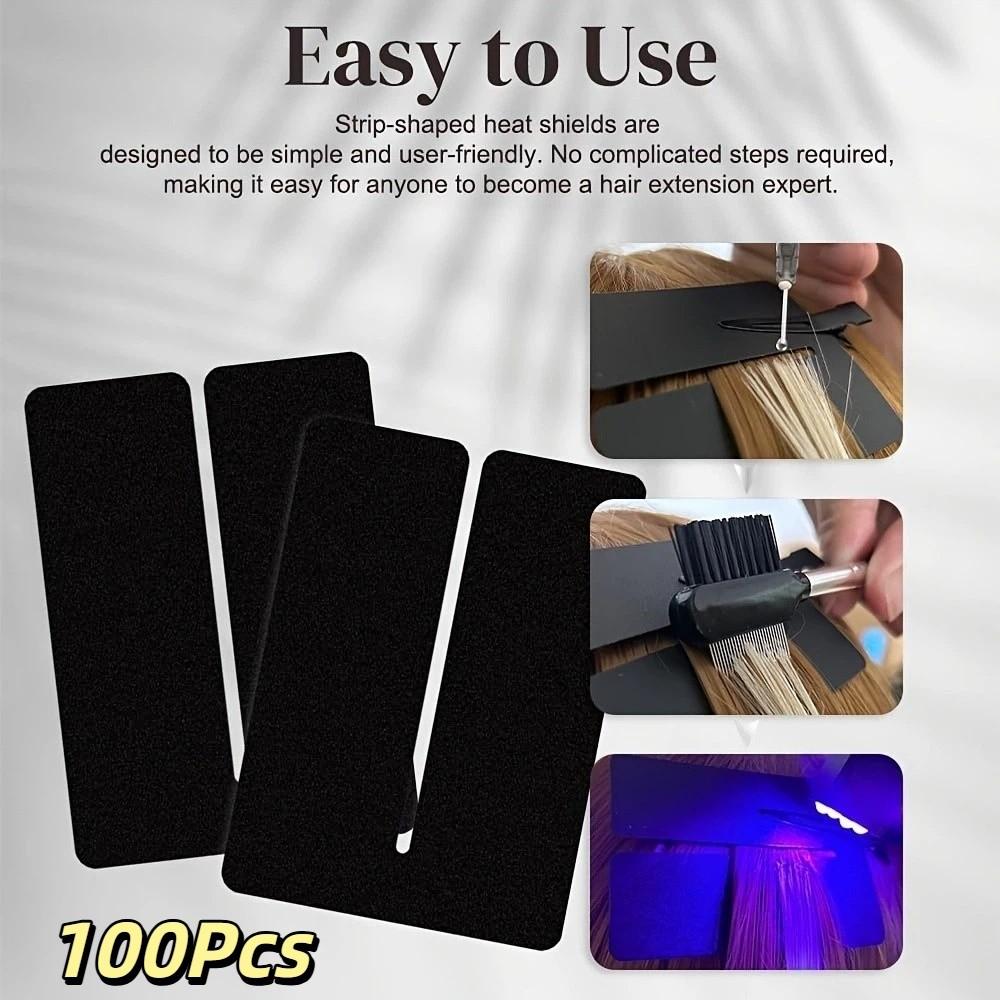 100Pcs Defend Hair Extensions Protector Shields UV Shield Heat Scalp Shields  Styling