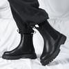 Chelsea Boots Men's Cigarette Boots High Top Soft Leather Martin Boots Platform Ins Men's Boots