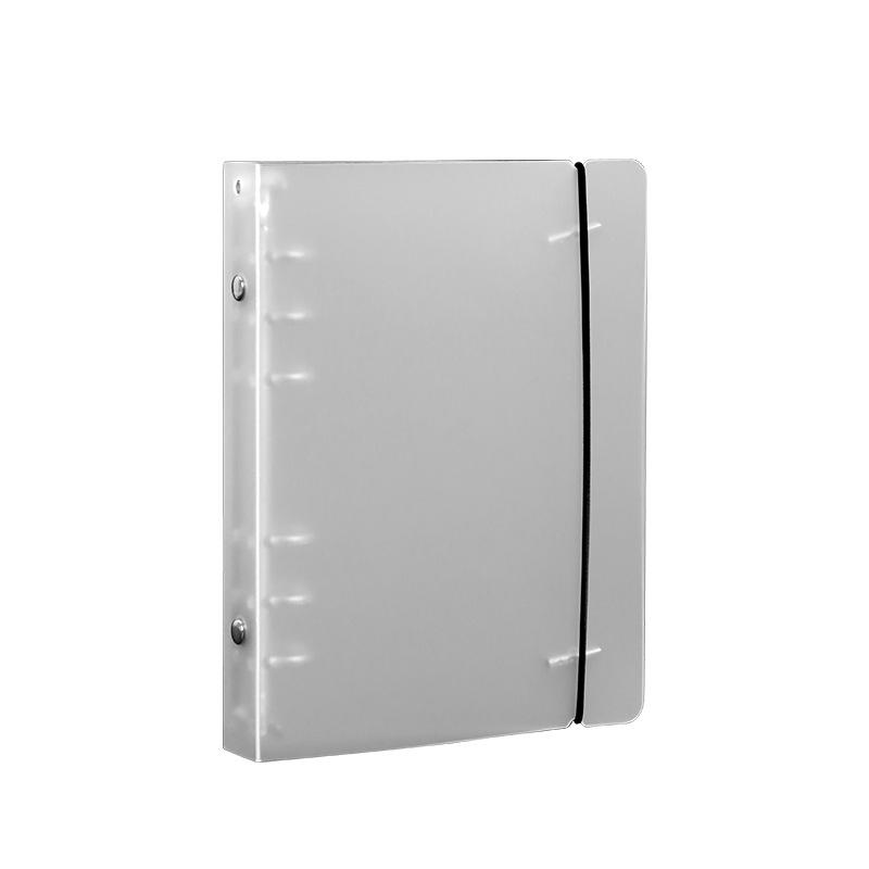 Frosted A6 PP Loose-Leaf Folder: Six-Hole Transparent Document Holder & Planner
