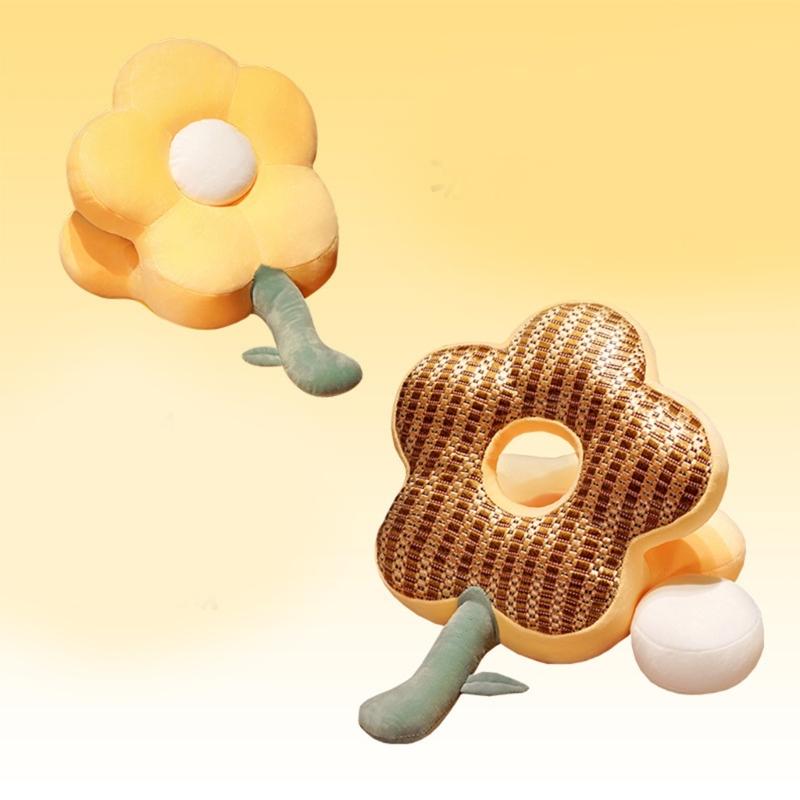 Comfortable Desk  Sleep Pillow Plush Flower Throw Pliiow for Office Workers and Students,Supportive Cushion